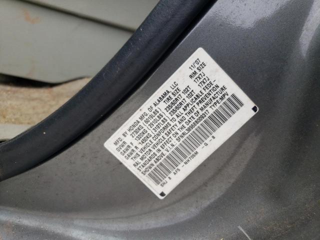 Photo 12 VIN: 5FNRL38968B009317 - HONDA ODYSSEY TO 