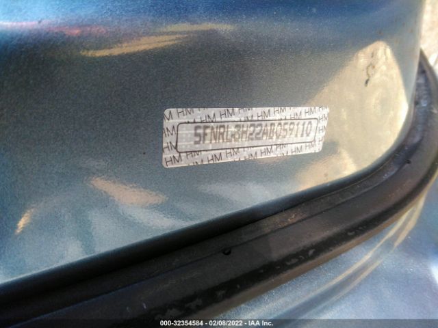 Photo 8 VIN: 5FNRL3H22AB059110 - HONDA ODYSSEY 