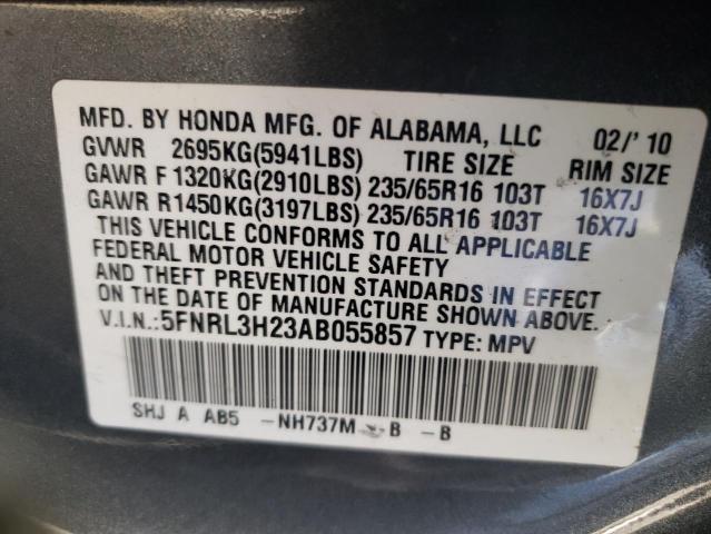 Photo 9 VIN: 5FNRL3H23AB055857 - HONDA ODYSSEY LX 