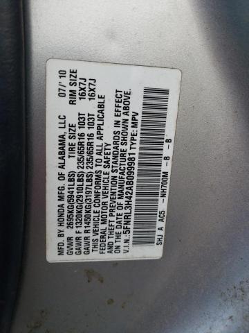 Photo 12 VIN: 5FNRL3H42AB099981 - HONDA ODYSSEY EX 