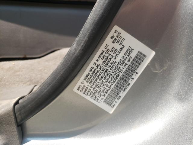 Photo 9 VIN: 5FNRL3H43AB094725 - HONDA ODYSSEY EX 