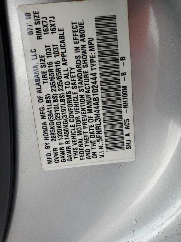 Photo 12 VIN: 5FNRL3H44AB102444 - HONDA ODYSSEY EX 