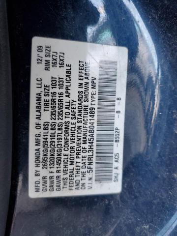 Photo 13 VIN: 5FNRL3H45AB041489 - HONDA ODYSSEY EX 