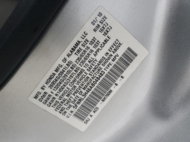 Photo 12 VIN: 5FNRL3H46AB048483 - HONDA ODYSSEY EX 