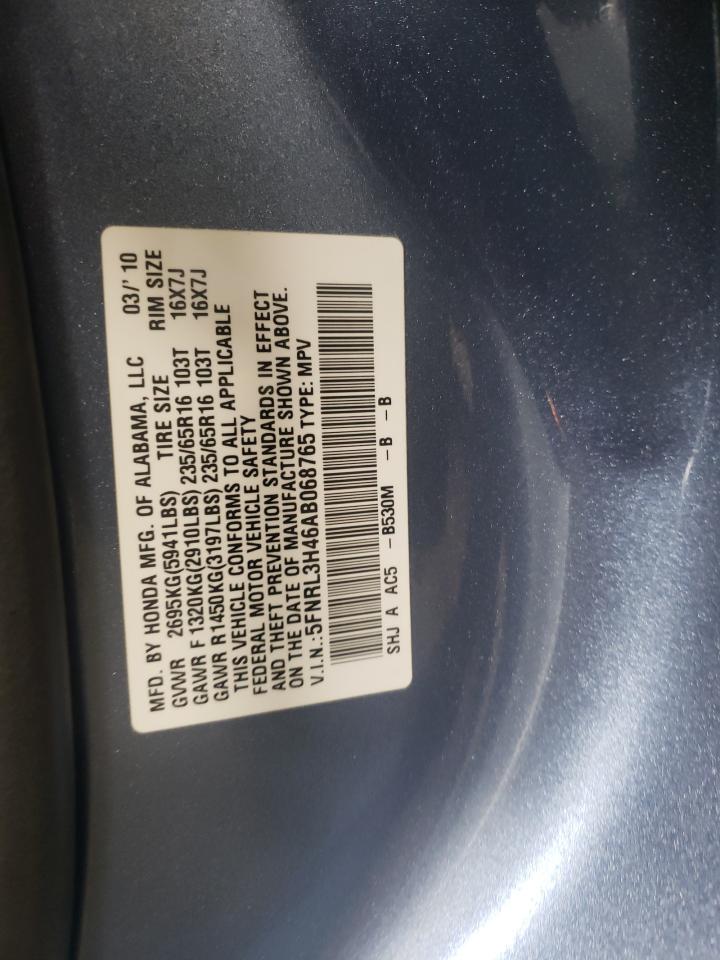 Photo 11 VIN: 5FNRL3H46AB068765 - HONDA ODYSSEY 