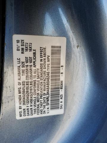 Photo 12 VIN: 5FNRL3H48AB046346 - HONDA ODYSSEY EX 