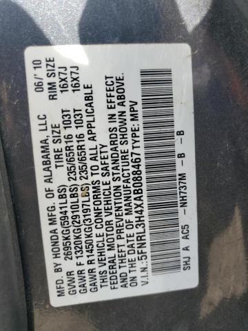 Photo 12 VIN: 5FNRL3H4XAB088467 - HONDA ODYSSEY EX 