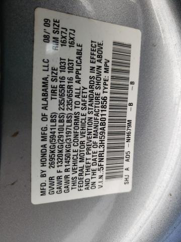 Photo 12 VIN: 5FNRL3H59AB011856 - HONDA ODYSSEY EX 