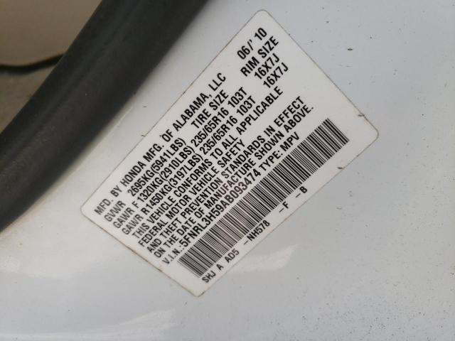 Photo 9 VIN: 5FNRL3H59AB093474 - HONDA ODYSSEY EX 