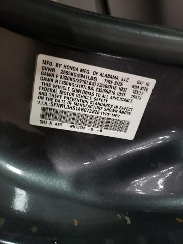 Photo 12 VIN: 5FNRL3H61AB073826 - HONDA ODYSSEY EX 