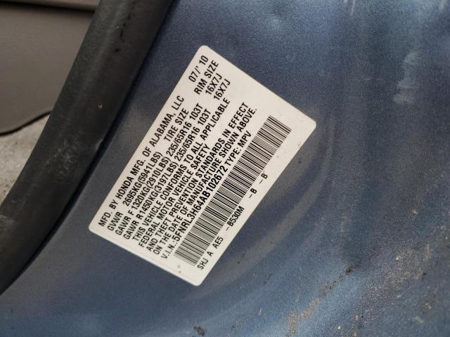 Photo 12 VIN: 5FNRL3H64AB102672 - HONDA ODYSSEY EX 