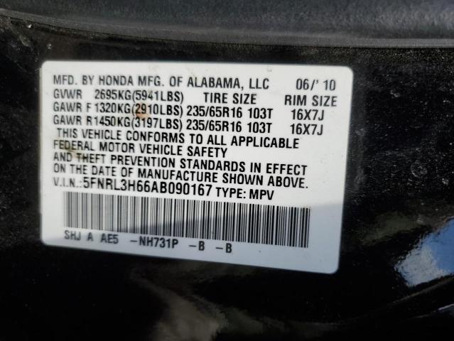 Photo 12 VIN: 5FNRL3H66AB090167 - HONDA ODYSSEY EX 