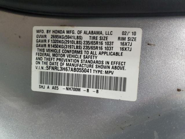 Photo 12 VIN: 5FNRL3H67AB055041 - HONDA ODYSSEY EX 