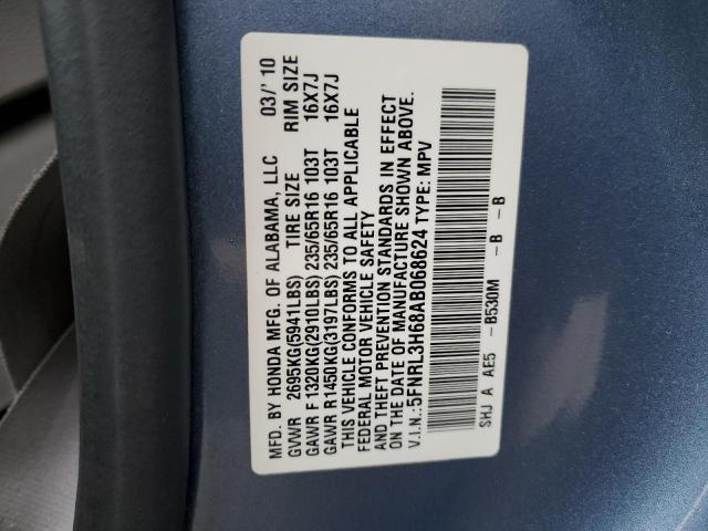 Photo 11 VIN: 5FNRL3H68AB068624 - HONDA ODYSSEY EX 