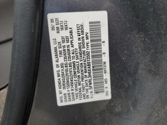 Photo 12 VIN: 5FNRL3H6XAB013592 - HONDA ODYSSEY EX 