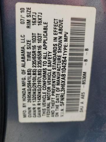 Photo 12 VIN: 5FNRL3H6XAB104264 - HONDA ODYSSEY EX 