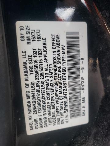 Photo 12 VIN: 5FNRL3H72AB107460 - HONDA ODYSSEY EX 