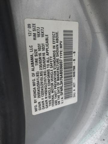 Photo 12 VIN: 5FNRL3H76AB036697 - HONDA ODYSSEY EX 