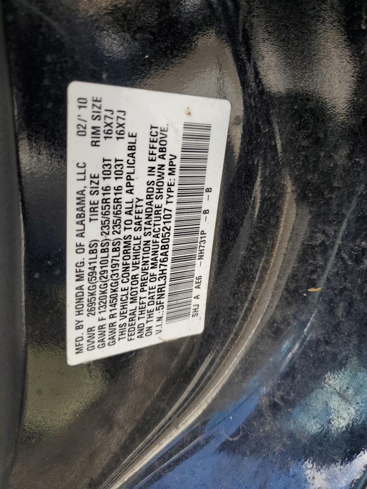 Photo 12 VIN: 5FNRL3H76AB052107 - HONDA ODYSSEY 