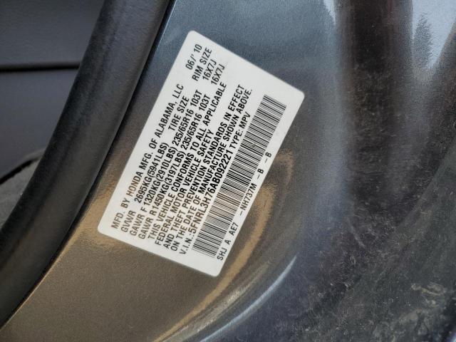 Photo 12 VIN: 5FNRL3H76AB092221 - HONDA ODYSSEY EX 