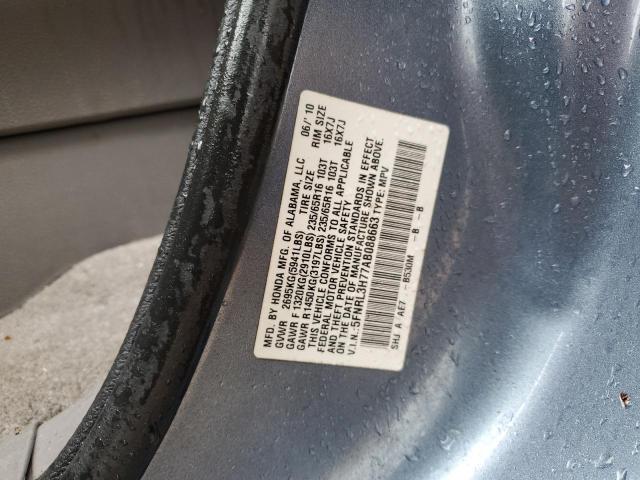 Photo 12 VIN: 5FNRL3H77AB088663 - HONDA ODYSSEY EX 