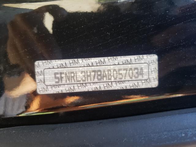 Photo 9 VIN: 5FNRL3H78AB057034 - HONDA ODYSSEY EX 