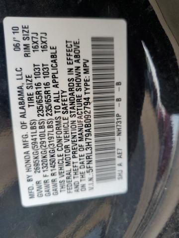 Photo 12 VIN: 5FNRL3H79AB092794 - HONDA ODYSSEY 