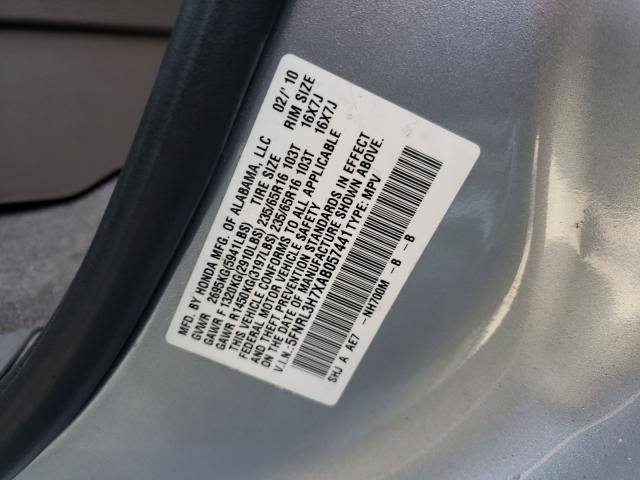 Photo 9 VIN: 5FNRL3H7XAB057441 - HONDA ODYSSEY EX 