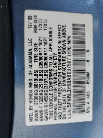 Photo 12 VIN: 5FNRL3H90AB037507 - HONDA ODYSSEY TO 