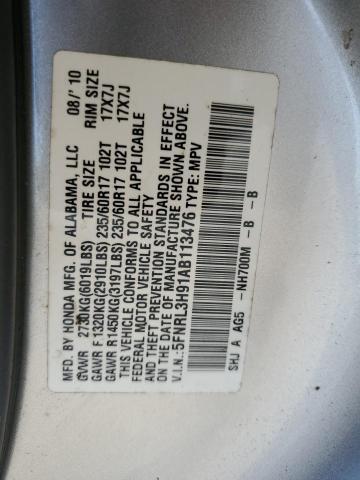 Photo 9 VIN: 5FNRL3H91AB113476 - HONDA ODYSSEY TO 