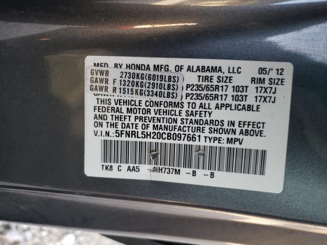 Photo 9 VIN: 5FNRL5H20CB097661 - HONDA ODYSSEY LX 