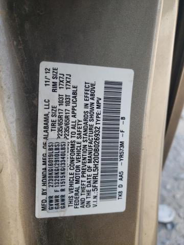 Photo 12 VIN: 5FNRL5H20DB026932 - HONDA ODYSSEY LX 