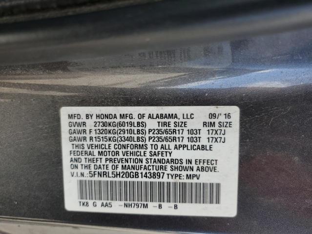 Photo 12 VIN: 5FNRL5H20GB143897 - HONDA ODYSSEY LX 