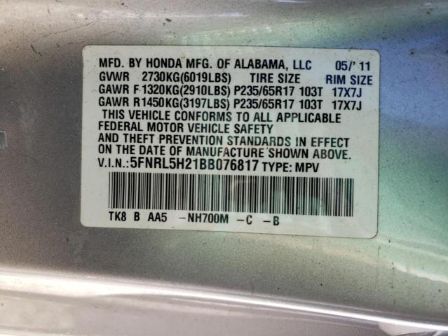 Photo 13 VIN: 5FNRL5H21BB076817 - HONDA ODYSSEY LX 