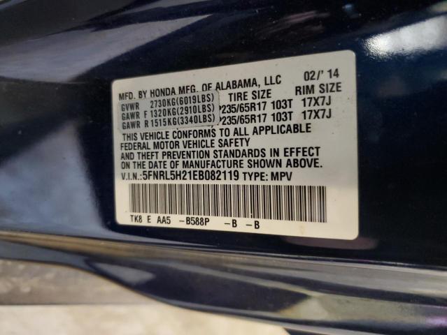 Photo 12 VIN: 5FNRL5H21EB082119 - HONDA ODYSSEY LX 