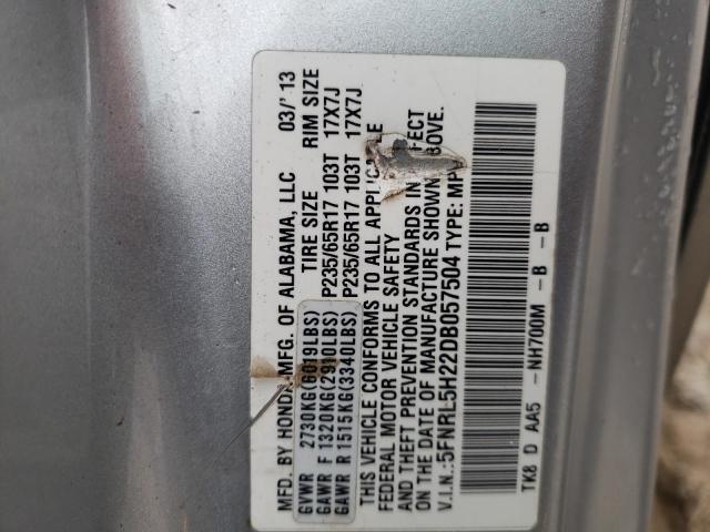 Photo 13 VIN: 5FNRL5H22DB057504 - HONDA ODYSSEY LX 