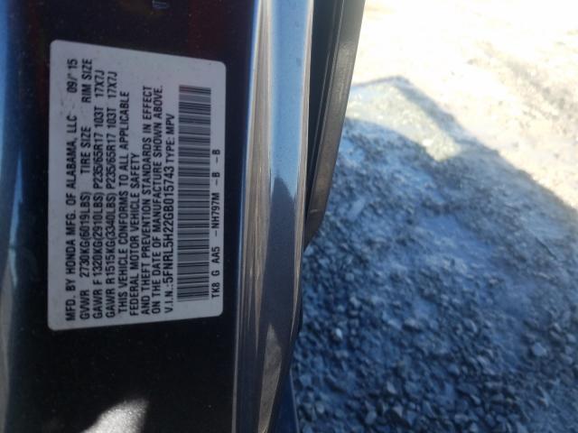 Photo 9 VIN: 5FNRL5H22GB015743 - HONDA ODYSSEY LX 