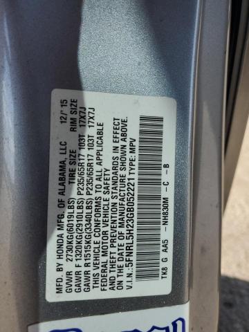 Photo 12 VIN: 5FNRL5H23GB052221 - HONDA ODYSSEY LX 