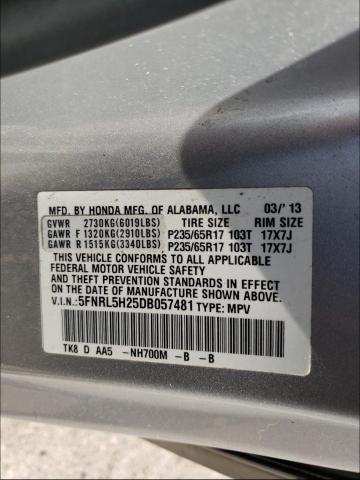 Photo 9 VIN: 5FNRL5H25DB057481 - HONDA ODYSSEY 