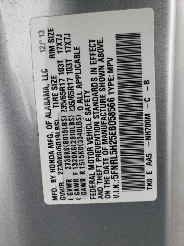 Photo 12 VIN: 5FNRL5H25EB058566 - HONDA ODYSSEY LX 