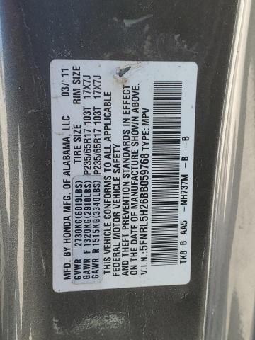 Photo 12 VIN: 5FNRL5H26BB059768 - HONDA ODYSSEY LX 