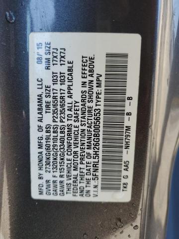 Photo 12 VIN: 5FNRL5H26GB005653 - HONDA ODYSSEY LX 