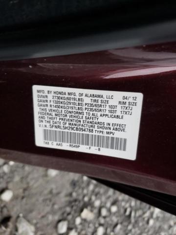 Photo 9 VIN: 5FNRL5H29CB094788 - HONDA ODYSSEY LX 