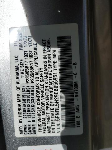 Photo 13 VIN: 5FNRL5H29EB056951 - HONDA ODYSSEY LX 