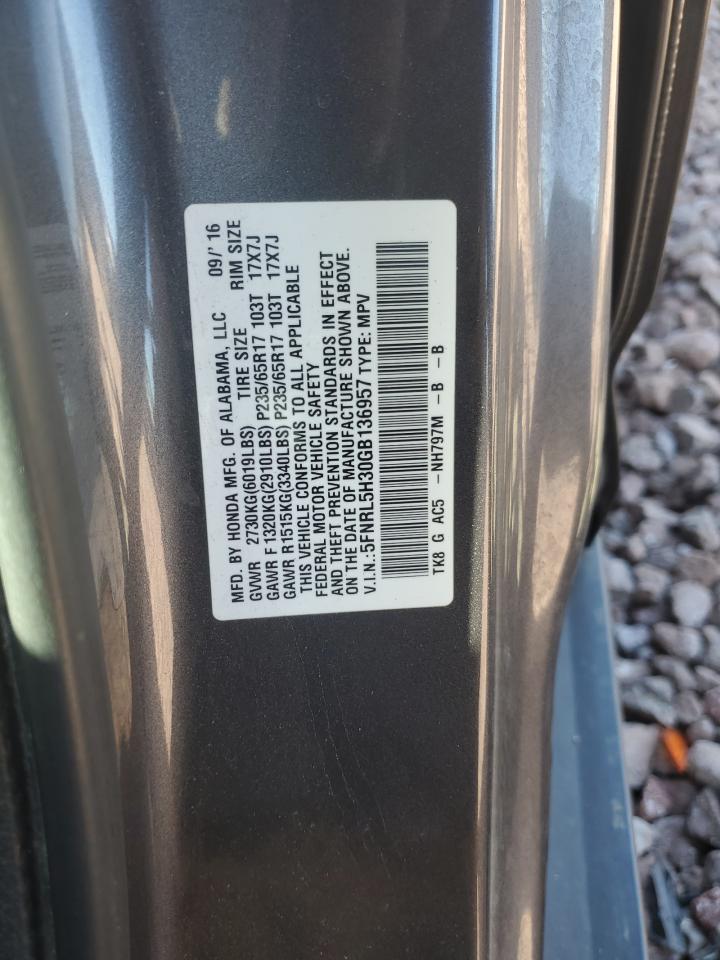 Photo 11 VIN: 5FNRL5H30GB136957 - HONDA ODYSSEY 