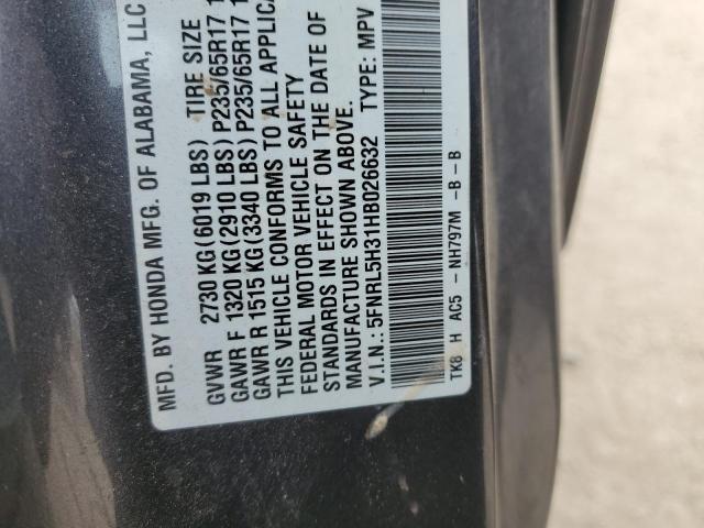 Photo 13 VIN: 5FNRL5H31HB026632 - HONDA ODYSSEY 