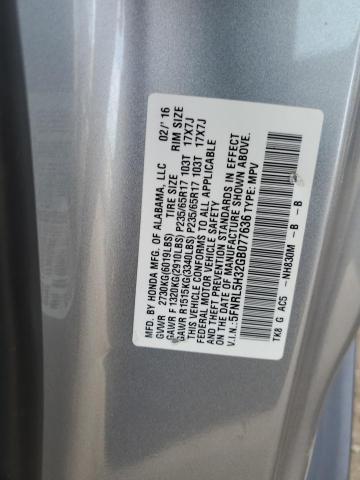 Photo 12 VIN: 5FNRL5H32GB077636 - HONDA ODYSSEY SE 