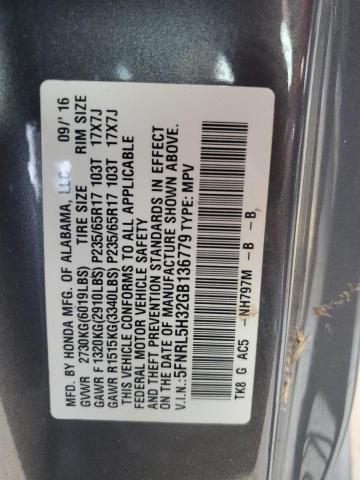 Photo 13 VIN: 5FNRL5H32GB136779 - HONDA ODYSSEY SE 