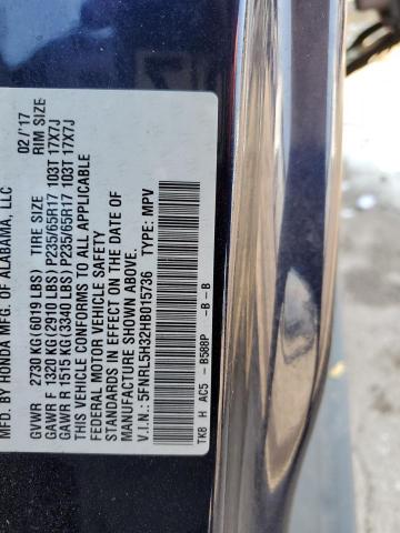 Photo 13 VIN: 5FNRL5H32HB015736 - HONDA ODYSSEY SE 