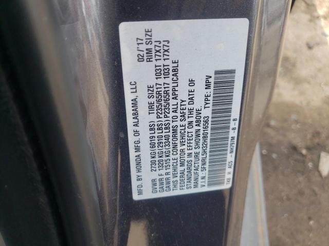 Photo 9 VIN: 5FNRL5H32HB016563 - HONDA ODYSSEY SE 